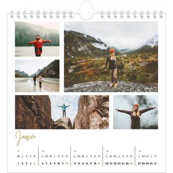 Calendrier photo carré — Manuscrit