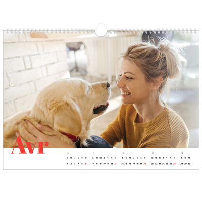 Calendrier photo A3 — Une année audacieuse [Avril]