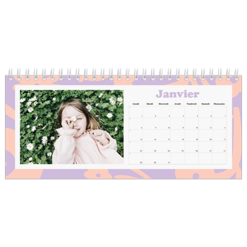 Calendrier de bureau — Jeu de motifs