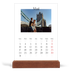 Calendrier de bureau support bois - portrait  — Mon carnet de voyage [couverture]