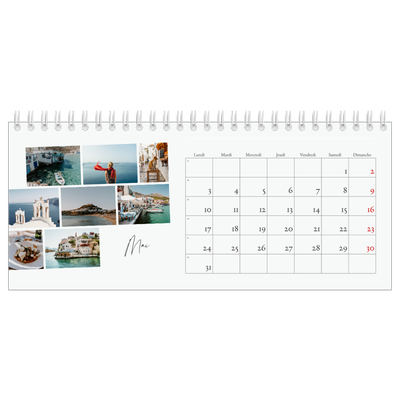 Calendrier de bureau — Escapade citadine [Mai]