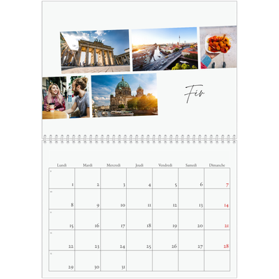 Calendrier photo A4 double (30 x 40 cm) — Escapade citadine [Février]