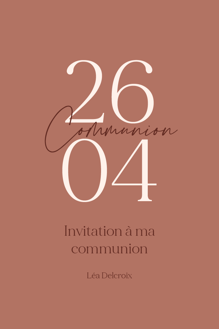 Cartons d'invitation — Terracotta moderne