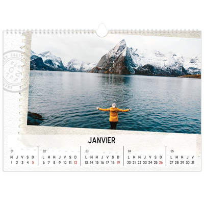 Calendrier photo A3 — Parts unknown [Janvier]