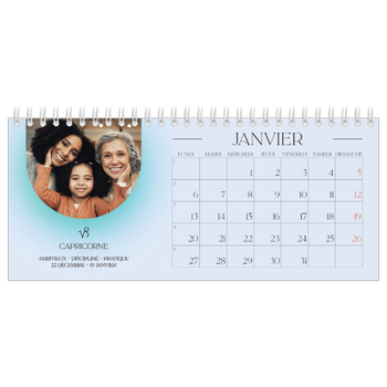 Calendrier de bureau — Dégradé astrologique
