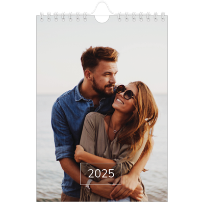 Calendrier photo A5 — Date superposée [couverture]