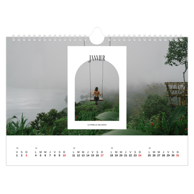 Calendrier photo A4 — L'arche ouverte [Janvier]