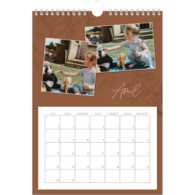 Calendrier photo A4 (20 x 30 cm) — Terre à terre [Avril]
