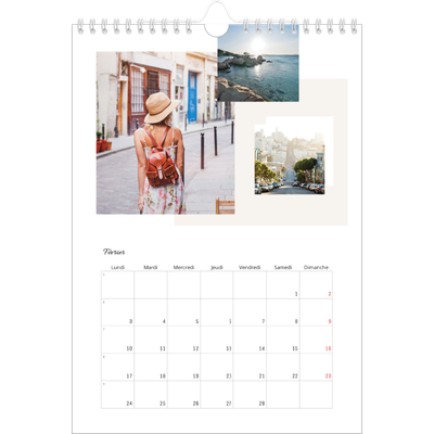 Calendrier photo A4 (20 x 30 cm) — Tons neutres [Février]