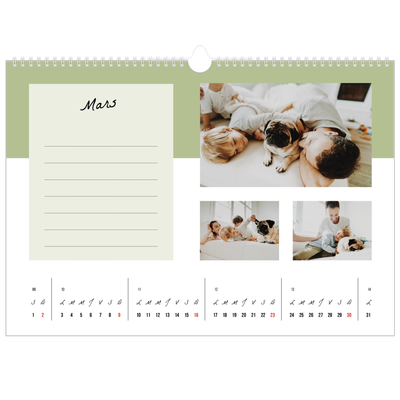 Calendrier photo A3 — Agenda 'To Do' list [Mars]