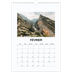 A3 Calendrier annuel — Simple photo [Février]