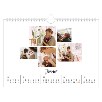 Calendrier photo A4 — Journal Intime