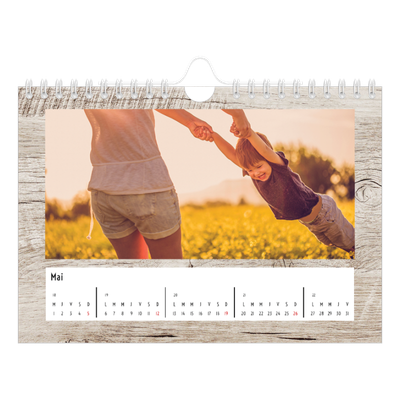 Calendrier photo A5 — Rustique [couverture]