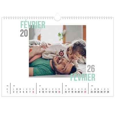 Calendrier photo A3 — Type de couple [Février]