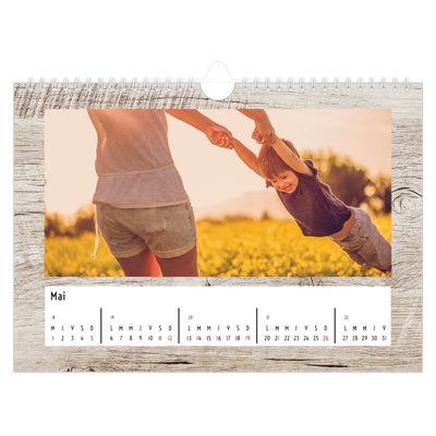 Calendrier photo A4 — Rustique [couverture]