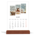 Calendrier de bureau support bois - portrait  — Fragments de voyage [Mars]