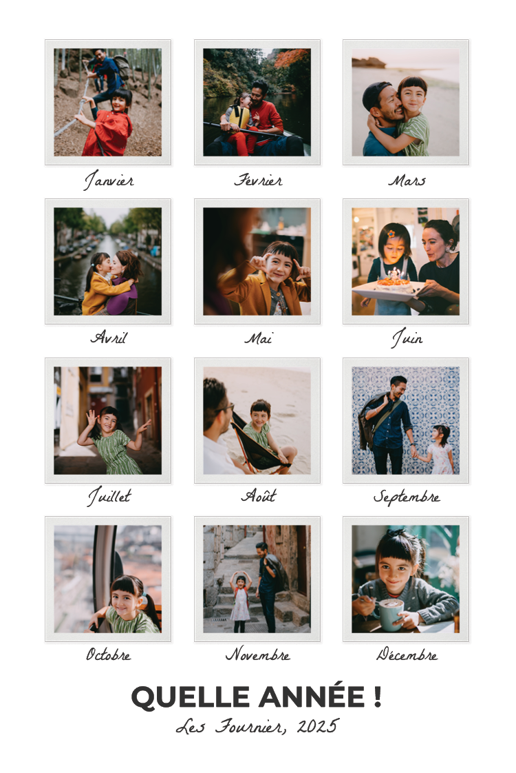 Faire-part & Cartes — Une année en photos