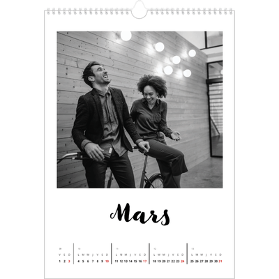 Calendrier photo A4 (20 x 30 cm) — Fait Main [Mars]