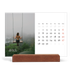 Calendrier de bureau support bois - paysage   — Superposition classique [Avril]