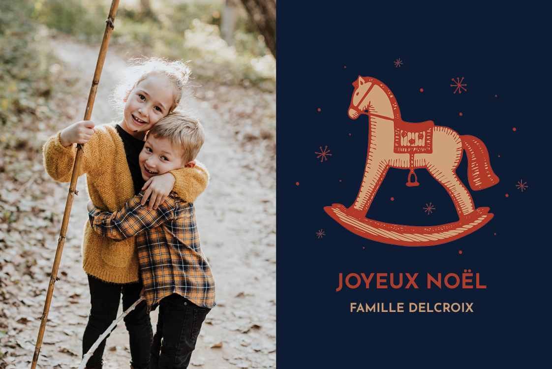 Faire-part & Cartes — Cheval à bascule vintage