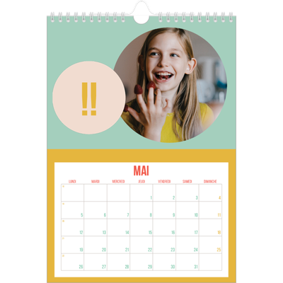 Calendrier photo A4 (20 x 30 cm) — Fun et moderne [couverture]