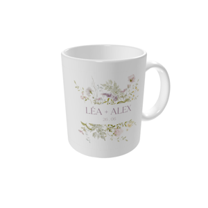Mug personnalisé — Bonheur fleuri