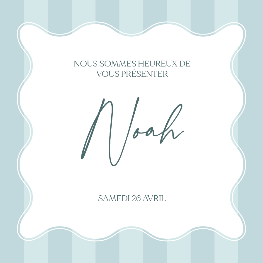 Cartons d'invitation — Ondulations pastelles