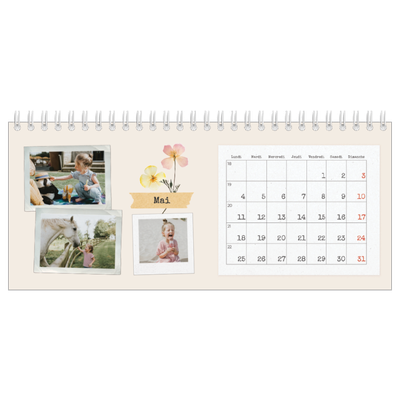 Calendrier de bureau — Scrapbook vintage [couverture]