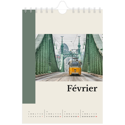 Calendrier photo A5 — Vues du monde [Février]