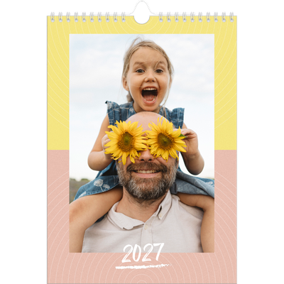 Calendrier photo A4 (20 x 30 cm) — Papier peint acidulé [couverture]