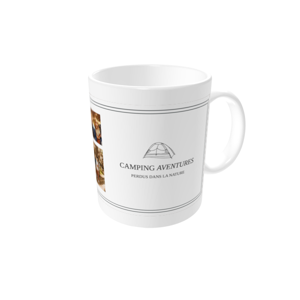 Mug personnalisé — Édition archive - Camping