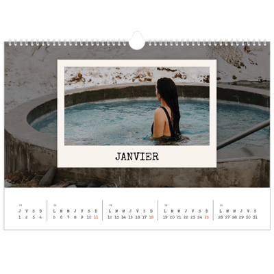Calendrier photo A3 — L'édition portrait [Janvier]