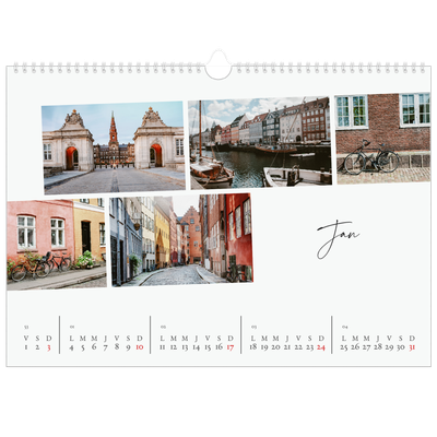 Calendrier photo A3 — Escapade citadine [Janvier]