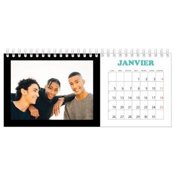 Calendrier de bureau — Fun Typo