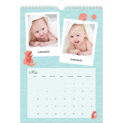 Calendrier photo A4 (20 x 30 cm) — Mes petits animaux [couverture]