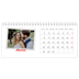 Calendrier de bureau — Signature carmin [Mars]