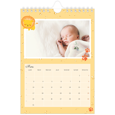Calendrier photo A5 — Mes petits animaux [Mars]