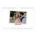 Calendrier photo A5 — Signature carmin [Mars]