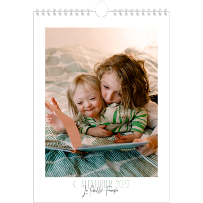 Calendrier photo A4 (20 x 30 cm) — Mix de typographies [couverture]
