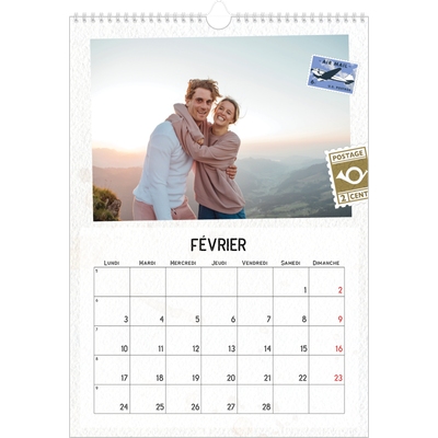 A3 Calendrier annuel — Parts unknown [Février]