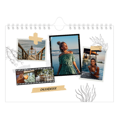 Calendrier photo A5 — Esprit scrapbook [couverture]