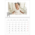Calendrier photo A4 double (30 x 40 cm) — Cadre clair [Mars]