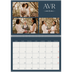 Calendrier photo A4 double (30 x 40 cm) — Ardoise et sérifs [Avril]