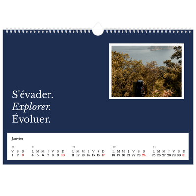 Calendrier photo A3 — Terre éditoriale [Janvier]