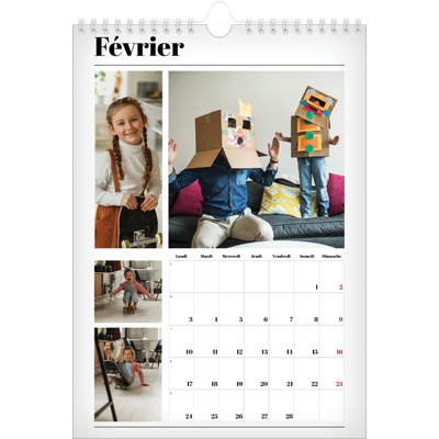 Calendrier photo A4 (20 x 30 cm) — Une de magazine [Février]