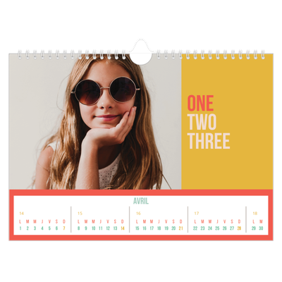 Calendrier photo A4 — Fun et moderne [Avril]