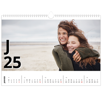 Calendrier photo A3 — Jolie lettre