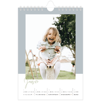 Calendrier photo A5 — Palette naturelle
