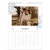Calendrier photo A4 (20 x 30 cm) — Romance en bleu et blanc [Mars]