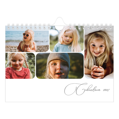 Calendrier photo A5 — Instantanés et calligraphie [couverture]